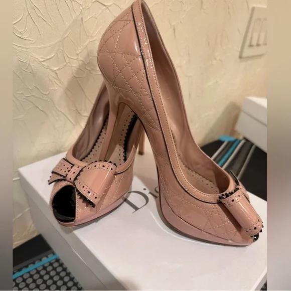 Dior Shoes Dior Cannage Bow2 Pump Heels Size 395 Poshmark